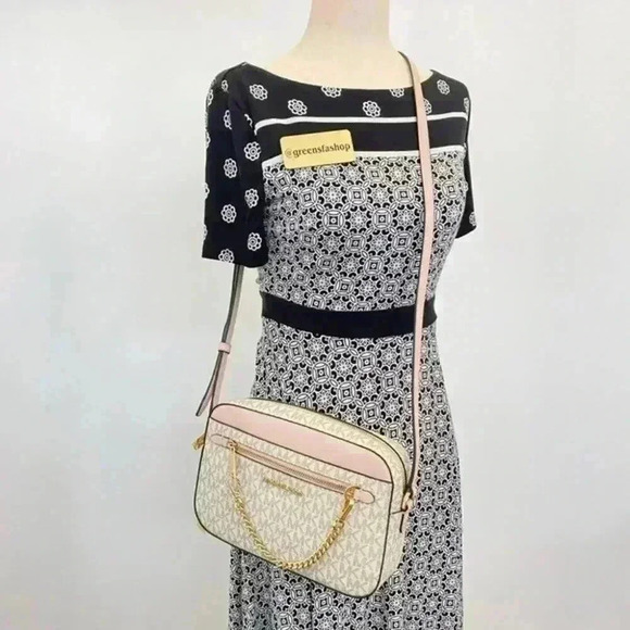 Michael kors purse Jet Set Large East/West Zip Chain crossbody bag new - Picture 11 of 11